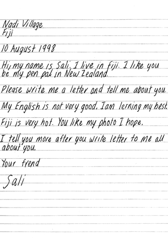 Sali's Letter